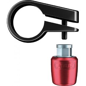 ABUS Saddle/Post Lock Nutfix Seatpost Clamp/Lock, 28.6 Diameter, Red