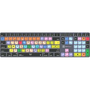 لوحة مفاتيح Logickeyboard ذات الإضاءة الخلفية 'Astra2' مصممة للتأليف في Apple Logic Pro X • p/n LKB-LOGXP2-A2M-US