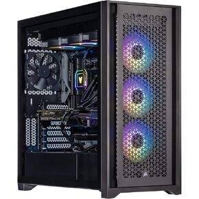 Velztorm Aciex 14th Gen AI Airflow Gaming PC (Intel i9-14900K 24-Core, GeForce RTX 3050, 32GB DDR5, 1TB PCIe SSD + 2TB HDD, 360mm AIO, 1000W PSU, WiFi6, BT5.2, Win 10 Pro) VELZ0031