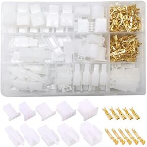 380PCS 2.8MM Male and Female 2/3/4/6 Pin Wire Crimp Terminal Connectors with Plug Housing