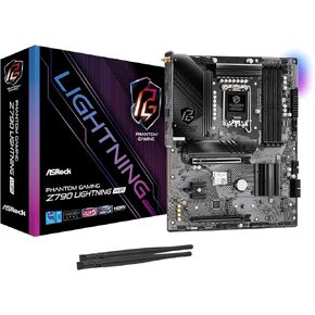 ASRock Z790 Lightning WiFi (Phantom Gaming) معالجات Intel® Core™ من الجيل الرابع عشر والثالث عشر والثاني عشر (LGA1700) DDR5 Windows® 10 64 بت / 11 64 بت اللوحة الأم in Kuwait