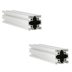 Black 4040 Aluminum Extrusion Profile European Standard Linear Rail 4040 Aluminum Profile Frame Machine DIY 3D Printer Workbench CNC (300mm) 2PCS