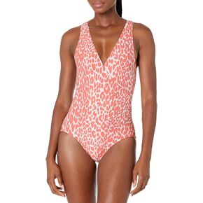 womens V-neck Surplice One Piece