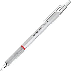 rOtring Rapid Pro Mechanical Pencil | HB 0.7 mm Lead Propelling Pencil | Reduced Lead Breakage | Matte Black Full-Metal Barrel