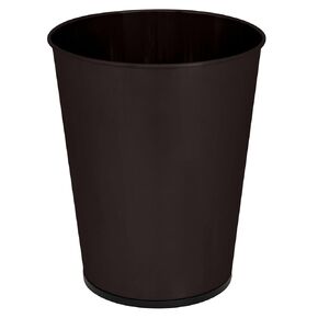 Bath Bliss 5 Liter Small Wastebasket | Round Open Top | Trash Can | Bathroom | Bedroom | Kitchen | Office | Dorm | Disposal Waste Bin | Garbage | Stainless Steel