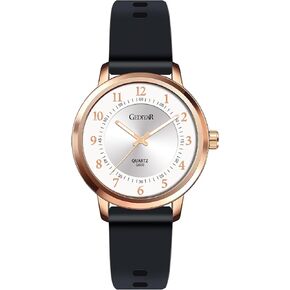 Waterproof Rose Gold Watches for Women Ladies Easy Reader Quartz Analog Watches for Nurse Medical Professionals Students Women
