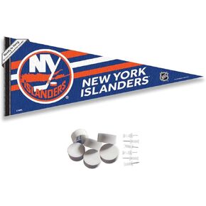 New York Islanders Pennant Flag and Wall Tack Pads Mounts
