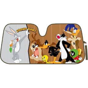BDK New Tweety Bird Front Windshield Auto Shade, Accordion Folding Auto Sunshade for Car Truck SUV-Blocks UV Rays Sun Visor Protector, Keeps Your Vehicle Cool-58 x 27 Inch