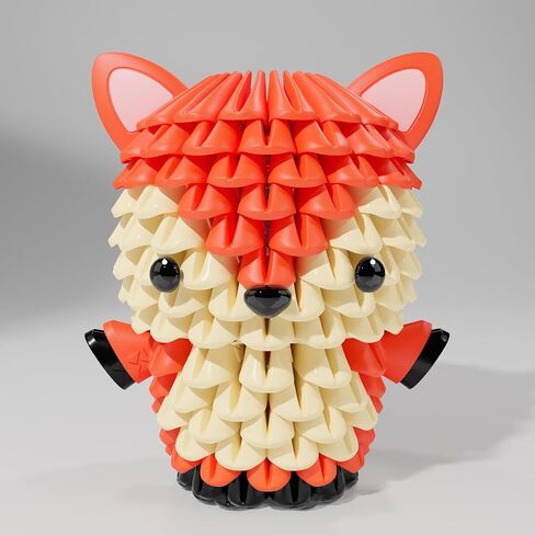 Animals 3D Soft Building Blocks - Cute Animal Kit, Pressure-Relief, STEM Educational Toys, Enhance Hands-On Skills Interlocking Building Blocks (1104-FOX) in Saudi Arabia
