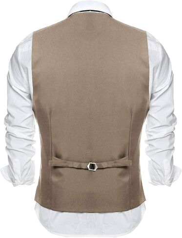 COOFANDY Men's Formal Suit Vest Slim Fit Casual Business Dress Waistcoat Vest in Kuwait