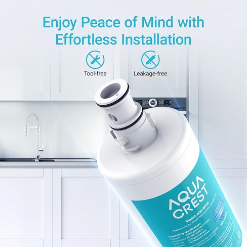 AQUA CREST 3US-PF01 فلتر مياه تحت الحوض، بديل معتمد NSF/ANSI 42 لمرشح المياه المتقدم 3US-PF01، 3US-MAX-F01H، Delta RP78702، Manitowoc K-00337، K-00338 فلتر مياه، 3 عبوات، رقم AQU- WF00 in Kuwait