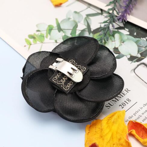 ECSiNG 2Pcs Rose Flower Shoe Clips Rose Shoe Buckles Shoes Decorative Charms Removable Shoe Buckle Accessories for Women Lady Girls 6.5cm in Saudi Arabia
