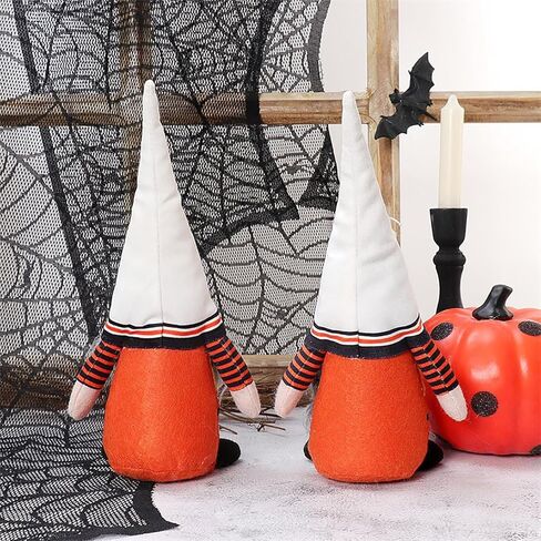 زينة عيد الهالوين، قطعتان من التماثيل السويدية المصنوعة يدويًا من القطيفة لطاولات الهالوين، مستلزمات ديكورات حفلات الهالوين المنزلية هدية للأطفال in Kuwait