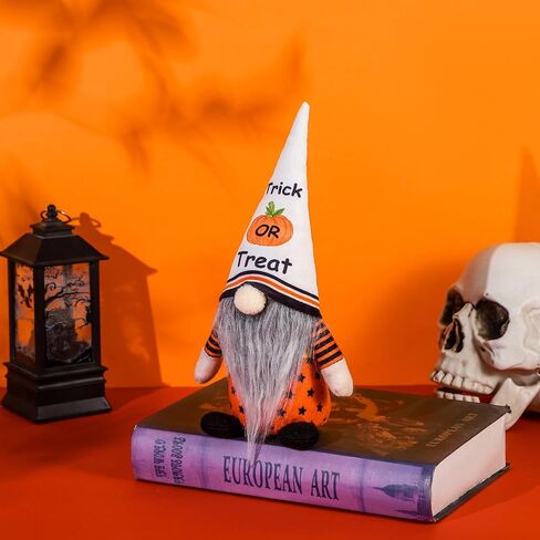 زينة عيد الهالوين، قطعتان من التماثيل السويدية المصنوعة يدويًا من القطيفة لطاولات الهالوين، مستلزمات ديكورات حفلات الهالوين المنزلية هدية للأطفال in Kuwait