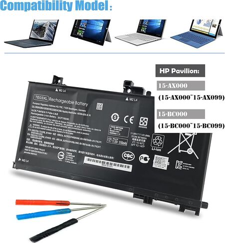 بطارية BN06XL لأجهزة الكمبيوتر المحمول HP Spectre X360 15-EB0000 Series 15-EB0043DX 15-EB0053DX 15-EB1043DX 15-EB0005UR 15-EB0005NI Series الكمبيوتر المحمول BN06072XL HSTNN-IB9A L68299-005 L68235-1C1 in Saudi Arabia