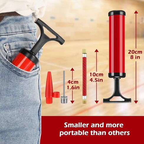 10 Pcs Ball Pump Bulk Air Pump for Balls Inflatable Football Pump with Needle and Extension Hose Pump for Ball Portable Hand Pump Kit for Sport Balls Basketball Soccer Volleyball Balloon, Blue in Saudi Arabia