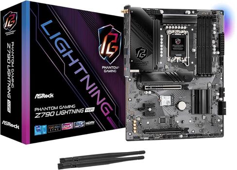 ASRock Z790 Lightning WiFi (Phantom Gaming) 14th, 13th & 12th Gen Intel® Core™ Processors (LGA1700) DDR5 Windows® 10 64-bit / 11 64-bit Motherboard in Saudi Arabia
