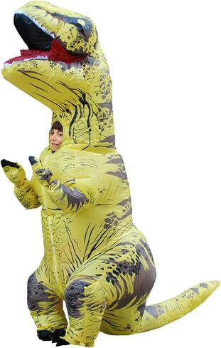 Inflatable Dinosaur Costume Kids Dinosaur Suit Blow up Full Body Dino Costume Boys Girls for Halloween Cosplay Party in Saudi Arabia