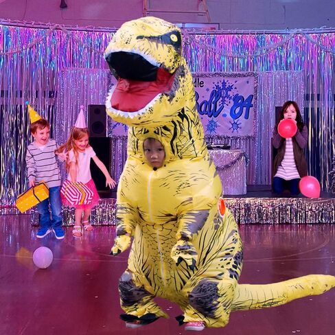Inflatable Dinosaur Costume Kids Dinosaur Suit Blow up Full Body Dino Costume Boys Girls for Halloween Cosplay Party in Saudi Arabia