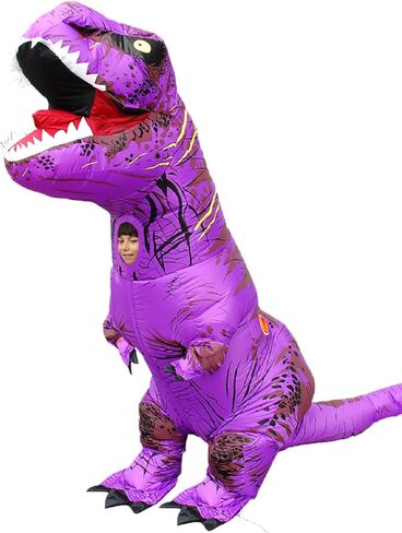 Inflatable Dinosaur Costume Kids Dinosaur Suit Blow up Full Body Dino Costume Boys Girls for Halloween Cosplay Party in Saudi Arabia