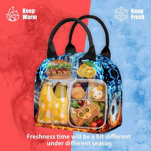 3PCS Backpack for Boys Girls Kids Soccer School Backpack Sets with Lunch Bag Pencil Case, 17 Inch Lightweight Bookpack 3 in 1 Set for Teens Elementary Middle HighSchool Students (Fire Soccer) in Saudi Arabia
