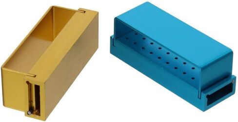Bur Blocks,4Pcs Dental Burs Holder Block Case,30 Holes Dental Lab Aluminum Bur Case Organizer(4Pcs) in Saudi Arabia