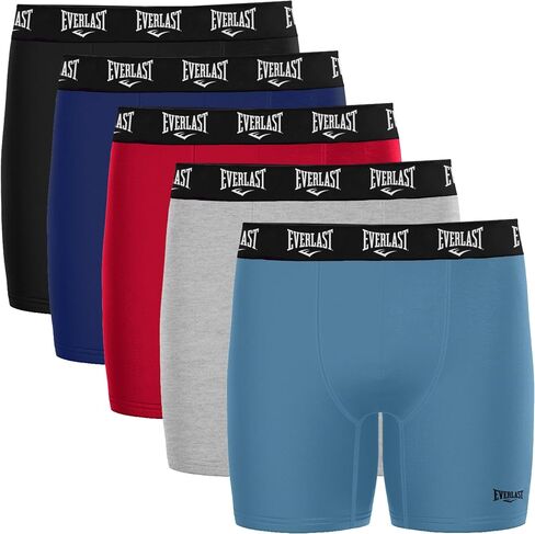 Everlast Cotton Men’s Boxer Brief, Men’s Underwear Boxer Briefs, Soft & Comfortable Waistband, Anti-Chafing in Saudi Arabia