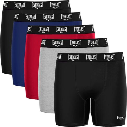 Everlast Cotton Men’s Boxer Brief, Men’s Underwear Boxer Briefs, Soft & Comfortable Waistband, Anti-Chafing in Saudi Arabia