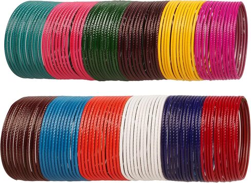 Touchstone "Colorful Bangle Collection Indian Bollywood Alloy Metal Rich Gorgeous And Live Textured Vintage Colors Jewelry Bangle Bracelets For Women. in Saudi Arabia