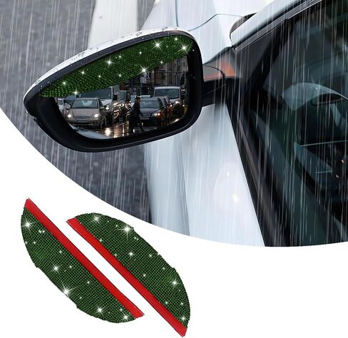 قطعتان من واقي حاجب المطر، مرآة الرؤية الخلفية للسيارة اللامعة، حواجب المطر، واقي الرؤية الخلفية للحاجب الجانبي، واقي المطر لمعظم السيارات والشاحنات وسيارات الدفع الرباعي (لون AB) in Kuwait