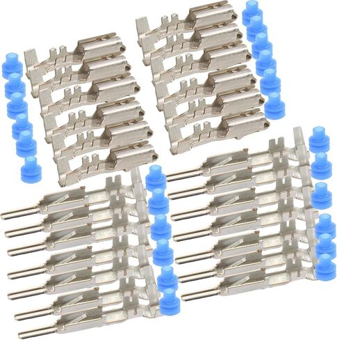 Metri-Pack 280 Series (X12) Male and (X12) Female w/ (24 Blue Sealer) Terminal, Sockets and Pin 10-12 GA in Saudi Arabia