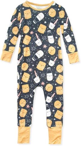 HUGH & HONEY SnugFlex ™ Romper، الخيزران فيسكوز، بيجامة للرضع والأطفال الصغار، بدون سحاب مع تغطية قابلة للتحويل للأيدي والأقدام in Kuwait