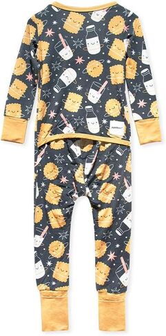 HUGH & HONEY SnugFlex ™ Romper، الخيزران فيسكوز، بيجامة للرضع والأطفال الصغار، بدون سحاب مع تغطية قابلة للتحويل للأيدي والأقدام in Kuwait