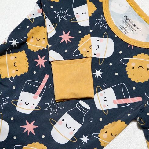 HUGH & HONEY SnugFlex ™ Romper، الخيزران فيسكوز، بيجامة للرضع والأطفال الصغار، بدون سحاب مع تغطية قابلة للتحويل للأيدي والأقدام in Kuwait