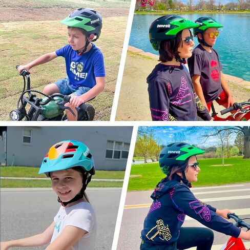 Kids Helmet, Kids Bike Helmet with Removable Sun Visor, Lightweight Adjustable Children Bicycle Helmet for Boys and Girls Ages 5-14 in Kuwait