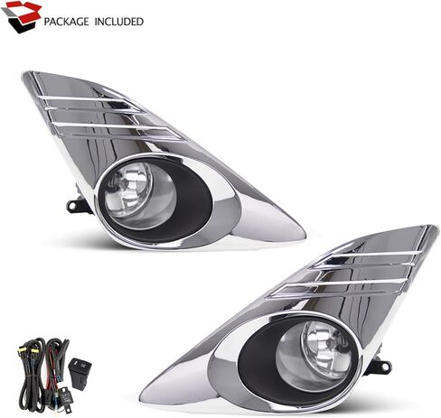 Fog Lights for 2012 2013 2014 Toyota Camry Assembly Replacement Kit with Wiring And Switch H11 12V 55W Halogen Bulbs(Chrome cover) in Saudi Arabia