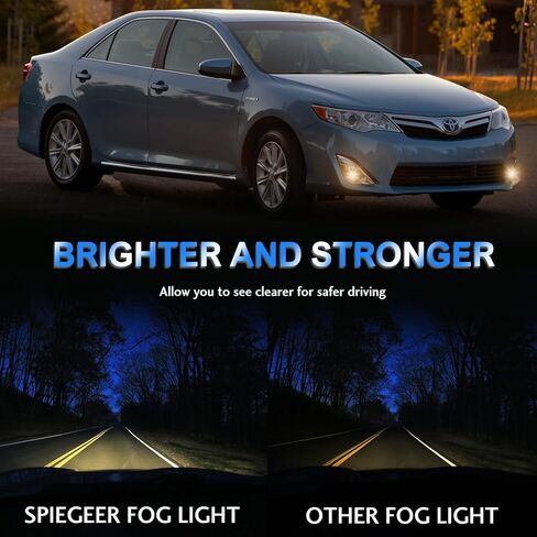 Fog Lights for 2012 2013 2014 Toyota Camry Assembly Replacement Kit with Wiring And Switch H11 12V 55W Halogen Bulbs(Chrome cover) in Saudi Arabia