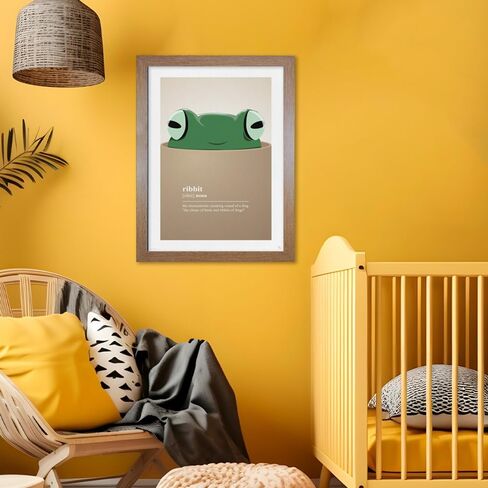 ABYSTYLE GB Eye 20.5x15 Frame, FSC Oak Wood Poster Frame, scratch proof glazing, Horizontal and Vertical Wall Mounting Display - frames for Photo Gallery Home Room Office Decor in Saudi Arabia