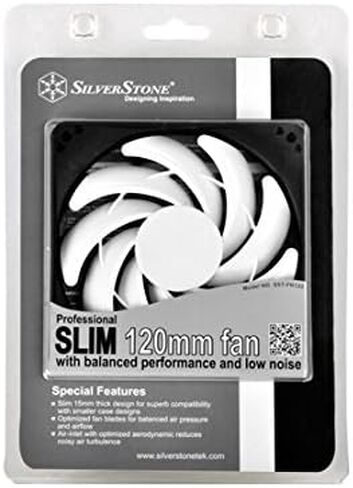 Silverstone Tek Professional Slim 120mm Fan with Fine-Tuned Performance and Low Noise Cooling FN123 in Saudi Arabia