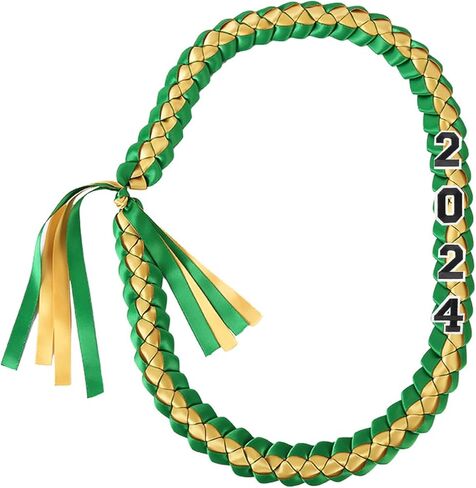 Graduation Lei Grad 2024 Graduation Necklace Braided Graduates Garland DIY Decors for High School College Graduation Ceremony Congrats Grad Gift Party Supplies in Kuwait