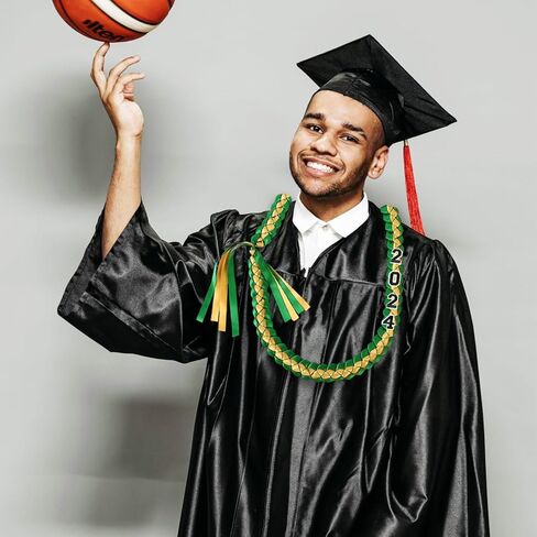 Graduation Lei Grad 2024 Graduation Necklace Braided Graduates Garland DIY Decors for High School College Graduation Ceremony Congrats Grad Gift Party Supplies in Kuwait