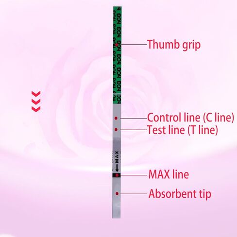 Pregnancy Test Strips Early Home Detection Pregnancy Test Kit Individually Wrapped Pregnancy Strips Clear HCG Test（5 Tests） in Saudi Arabia