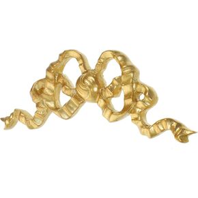 ARTIBETTER Bow Decoration Decorative Appliques for Furniture Golden Bow-Knot Wall Craft Carved Wood onlays Wall Appliques onlay Hanging Wall Decor Resin Hanging Bow Art Craft Photo Frame