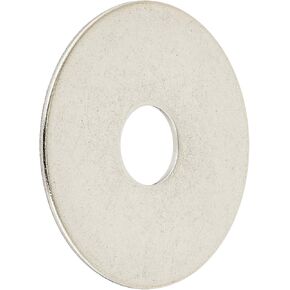 830626 Stainless Steel 3/8 x 1-1/2-Inch Fender Washer, 100-Pack, 1.5 inches, No Color