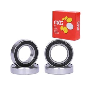 FKG 6801-2RS 12x21x5mm Deep Groove Ball Bearing Double Rubber Seal Bearings Pre-Lubricated 4 Pcs
