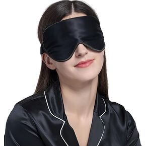 Eye Mask for Sleeping Adjustable Strap Satin Blindfold Soft Sleep Mask for Women and Men