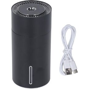 Car Diffuser for Essential Oils, Portable Humidifiers for Travel 7 Color Car Essential Oil Diffuser for Car Mini Diffuser Car Oil Diffusers USB Humidifier Car Diffusers for (Black)