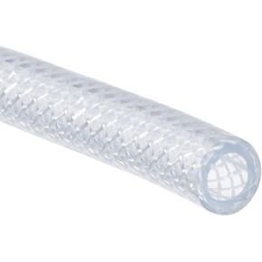 2 Pack PVC Tubing - Flexible Braided Hose Tube Apply to Air Lines Oil Water(1/4" ID x 3/8" OD, 13.1 Ft Length, Clear)