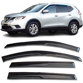 Side Window Visor Vent Guard Shade Sun Rain Guards Wind Deflectors for Ford F150 2004-2014 Super/Extended cab, 4PC-Set 94738