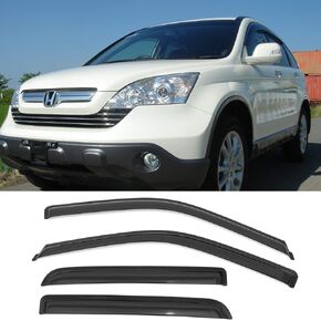 Side Window Wind Deflector,4pcs Out-Channel Tape-On Nice Shade Rain Guards Set,Window Visors fit for 1997-2001 Honda CR-V 94113